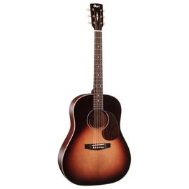 Cort Earth 100fss - Guitare Électro-Acoustique Slope Shoulder Série Earth - Sunburst