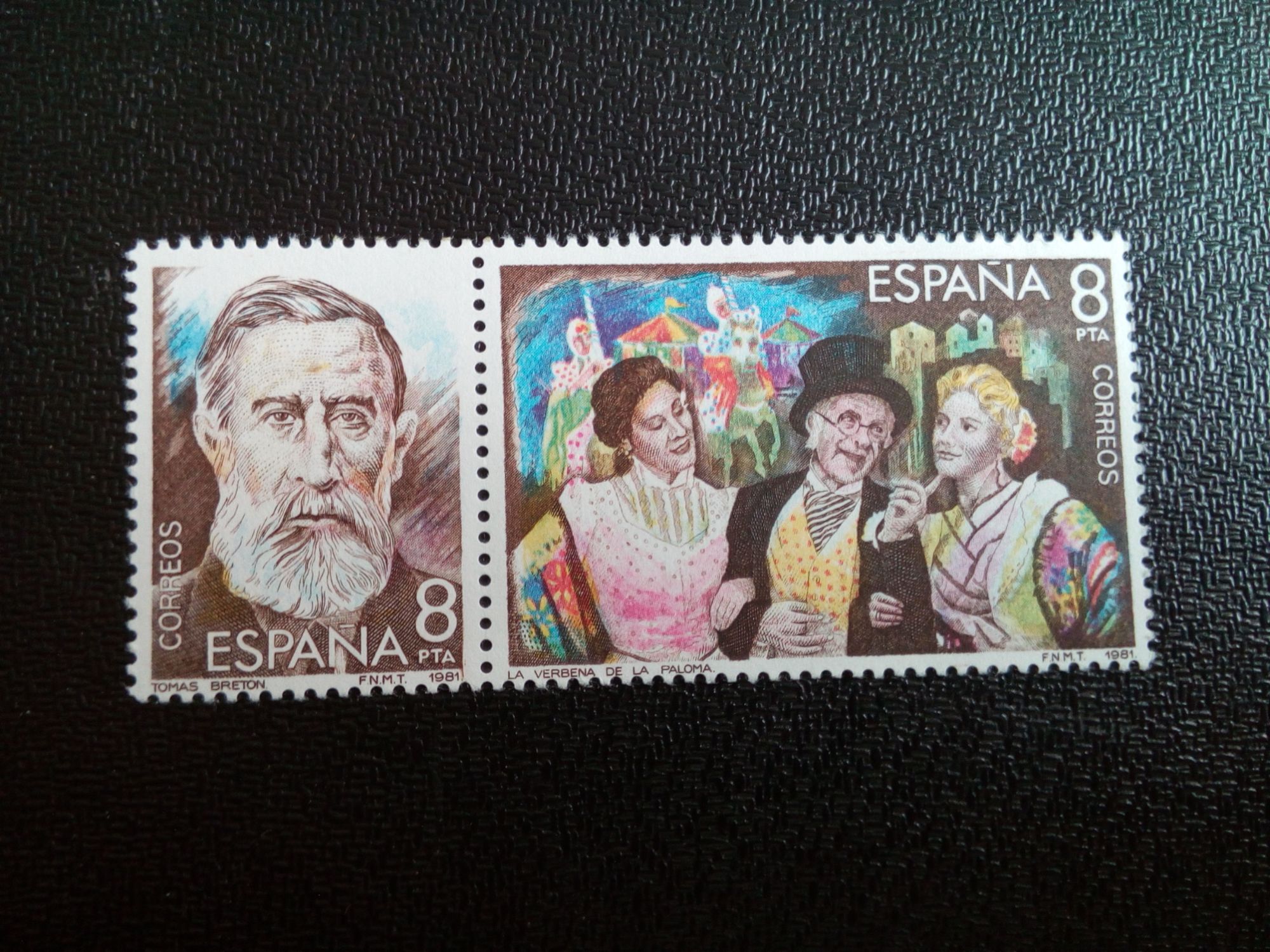 Timbre Espagne Yt 2283-2284 Maîtres De La 'zarzuela' 1982 ( 020604 1 )