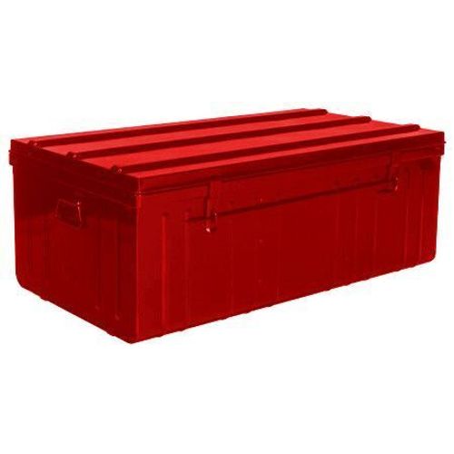 Malle De Rangement En Métal Rouge 225 Litres