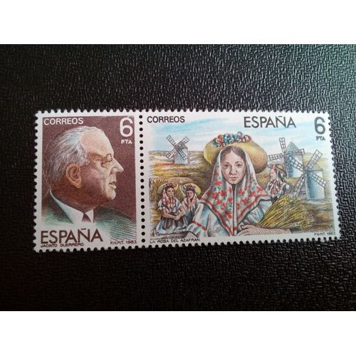Timbre Espagne Yt 2315-2316 Jacinto Guerrero (1895-1951) 1983 ( 020604 1 )