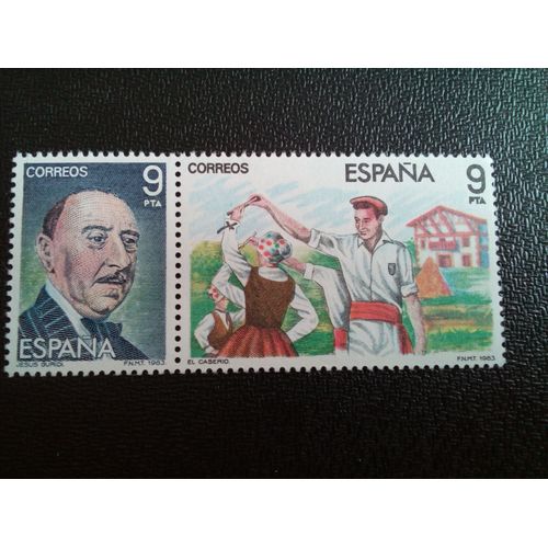 Timbre Espagne Yt 2317-2318 Jésus Guridi (1886-1961) 1983 ( 020604 1 )