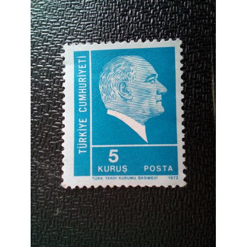 Timbre Turquie Yt 2040 Timbres Postaux, 1972-77 Atatürk 1972 ( 020604 )