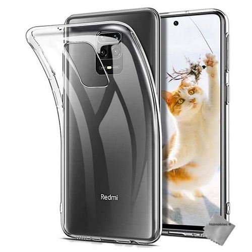 Housse Etui Coque Silicone Gel Xiaomi Redmi Note 9s + Verre Trempe - Transparent Tpu