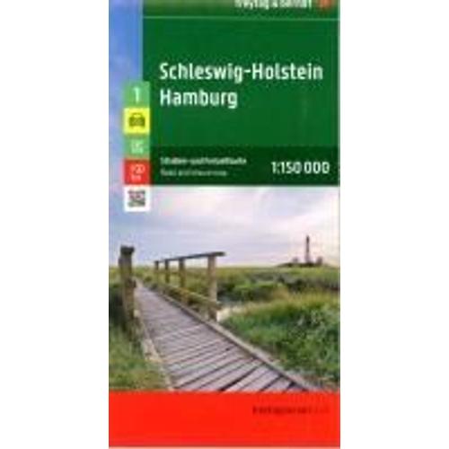 Schleswig-Holstein - Hamburg, Straßen- Und Freizeitkarte 1:150.000, Freytag & Berndt