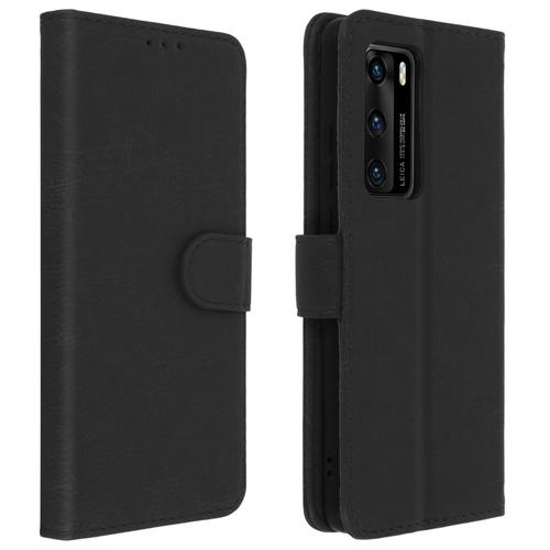 Étui Huawei P40 Housse Folio Intégrale Porte-Carte Fonction Support Noir