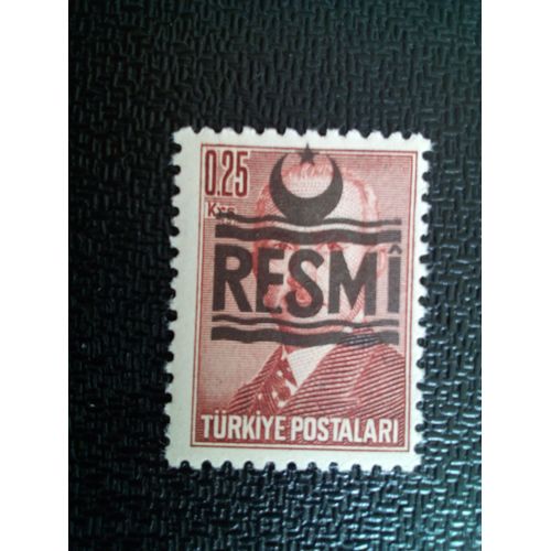 Timbre Turquie Yt S 37 Ismet Inonu (1884-1973) 1957 ( 020604 )