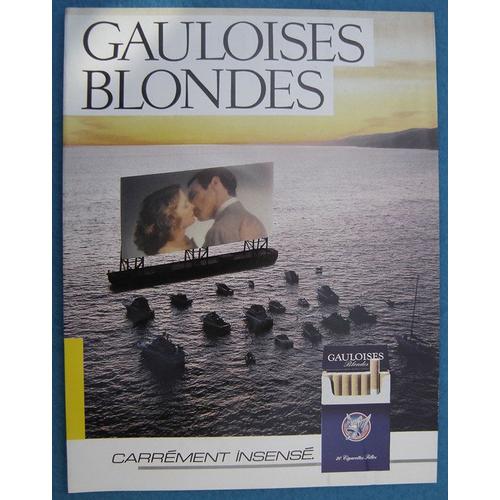 Publicité Papier - Cigarettes Blondes Gauloises De 1984,1985