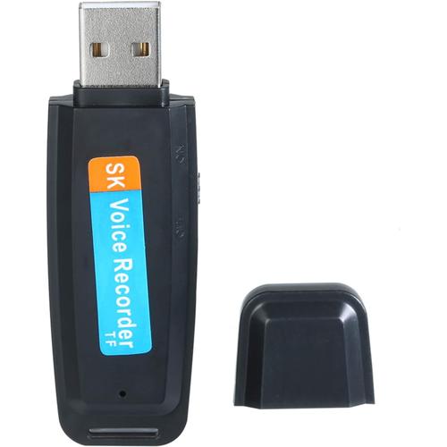 Mini enregistreur Vocal USB Mini enregistreur Vocal USB Portable enregistreur U-Disk Rechargeable Support de Stockage d'enregistrement à Un Bouton Carte 1-32G TF pour entr