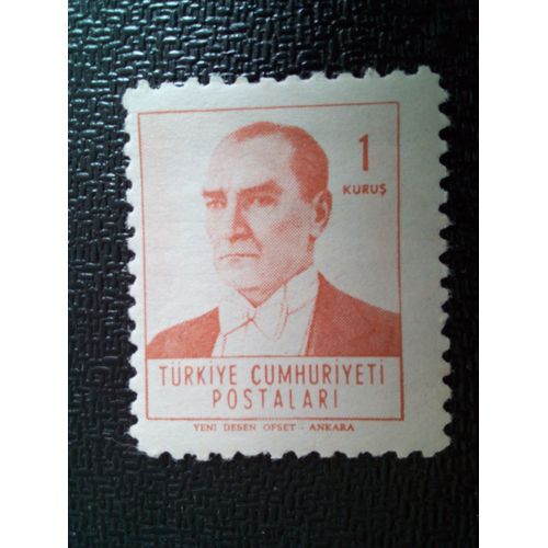 Timbre Turquie Yt 1602 Kemal Ataturk 1962 ( 020604 )