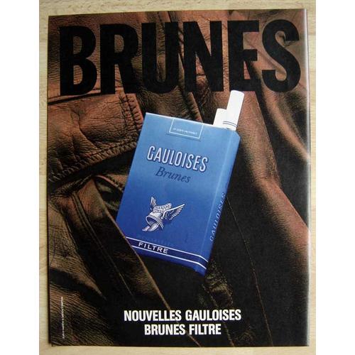 Publicité Papier - Cigarettes Gauloises Brunes Filtre De 1985