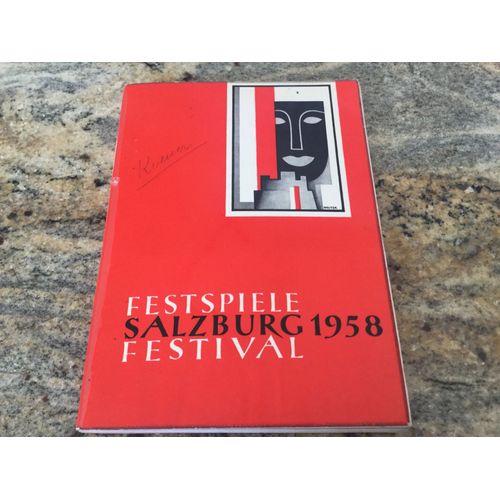 Festival DOpéra Salzbourg 1958 Trilingue