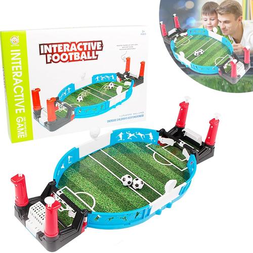 Jeu De Baby-Foot Interactif,Mini Jeu De Baby-Foot,Jeu De Société De Football Avec 2 Balles,Jouet De Table De Football Pour Deux,Jeu De Football Interactif Sur Table,Pour Enfants Adultes