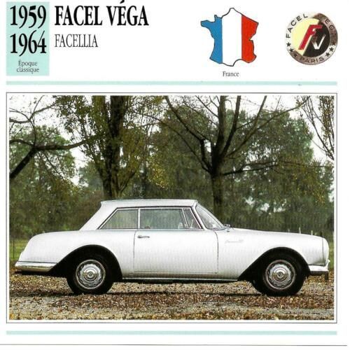 Fiche Atlas Voiture Facel Véga Facellia
