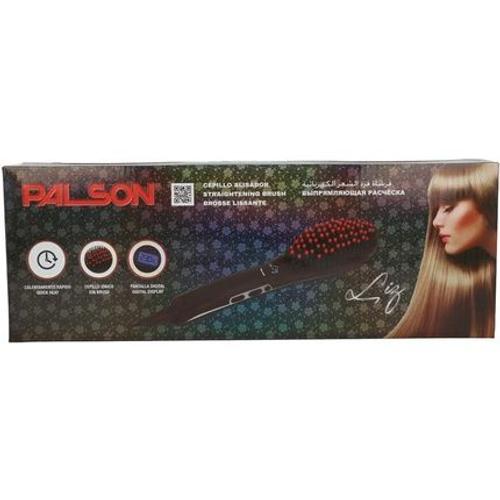 Palson Electric Hair Straightening Brush With Lcd Temperature Lock Fu