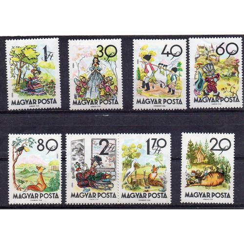 Hongrie- Lot De 8 Timbres Neufs Avec Trace De Charnière- Contes