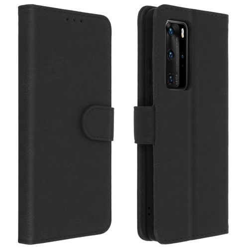 Étui Pour Huawei P40 Pro Clapet Portefeuille Fonction Support Vidéo Noir