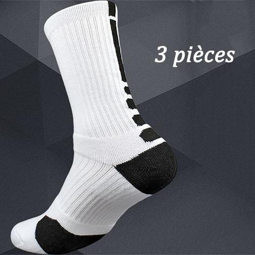 Chaussettes Multisport Adulte/Enfant 3 Pieces Coton Chaussettes De Basket Professionnelles Badminton Randonnée -Zs307548