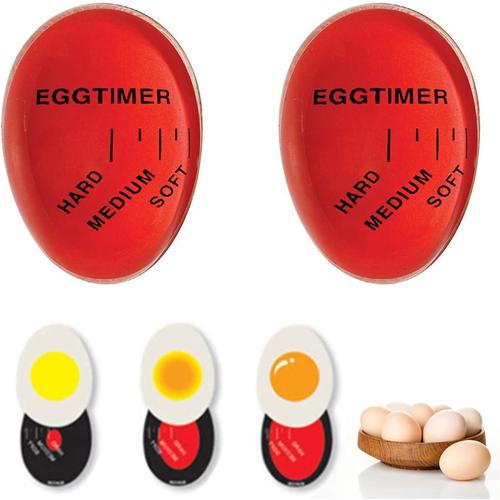 2 Pièces Minuteur Cuisson Des Oeufs, Egg Timer, Minuteur D'oeufs En Résine, Pour Cuisiner