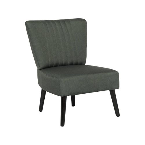 Fauteuil En Tissu Zoé - 1 Place - Gris Foncé