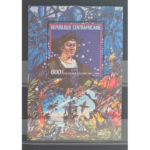 République Centrafricaine, Bloc-Feuillet Y & T N° 83, 1985 - Christophe Colomb