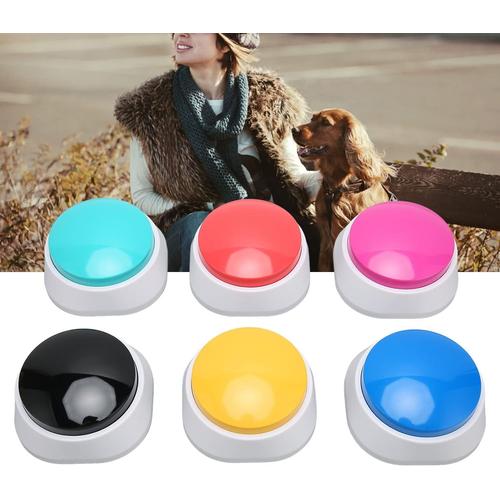 Bouton D'enregistrement Vocal 6 Couleurs, Boutons Pour Chiens, Enregistrement Professionnel De 30 Secondes, Communication Personnalisée, Buzzer D'entraînement Pour Animaux De Compagnie Pour Chats Et C