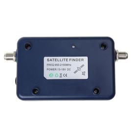 Sharplace Pointeur Satellite Numérique/Satfinder Parabole Détecteur Localisateur de Signal avec Boussole Buzzer LCD FTA Noir 