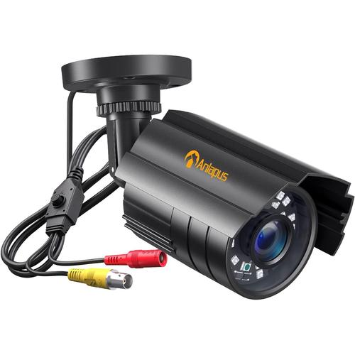 Caméra de sécurité extérieure 1080p FHD CCTV Bullet Camera avec Vision Nocturne de 20 m pour système de Surveillance AHD/CVI/TVI/960H, étanche IP66 Matal