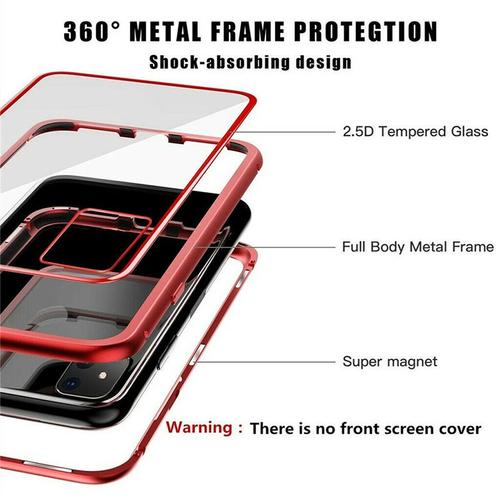 Ages Verre Trempé D'adsorption Magnétique De Couverture De Étui De Téléphone Portable Pour L'iphone 11 Pro Max Sous Vente