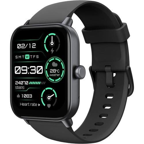 Montre Connectée Homme/Femme Avec Alexa Et Podometre, 1,8"" Smartwatch Avec 100 Sports, Repondre Appel Et Cardiofrequencemetre, Étanche Ip68 Pour Natation, Compatible Avec Ios Et Android