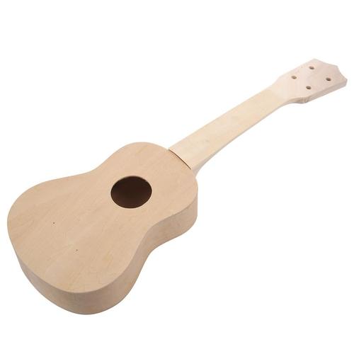 AGES 21 pouces blanc en bois ukulélé Soprano hawaïen guitare Uke