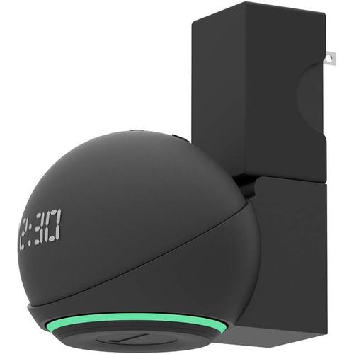 Support de support pour ordinateur portable Amazon Echo Dot 4 / Echo Dot 5 - Pas de vis nécessaires - Accessoire de haut-parleur (Amazon Echo Dot 4 / Echo Dot 5, noir) A356
