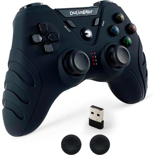 Manette Sans Fil Gamepad Avec Double Vibration, 2,4g Gamer Manette Pour Pc Windows 11 10 8 7, Ps3, Android Smart Tv, Tv Box, Steam, Raspberry Pi