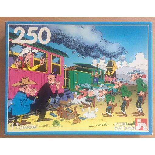 Puzzle Lucky Luke Les Dalton 1983 - 250 Pièces, Occasion, Marque Nathan, En Carton