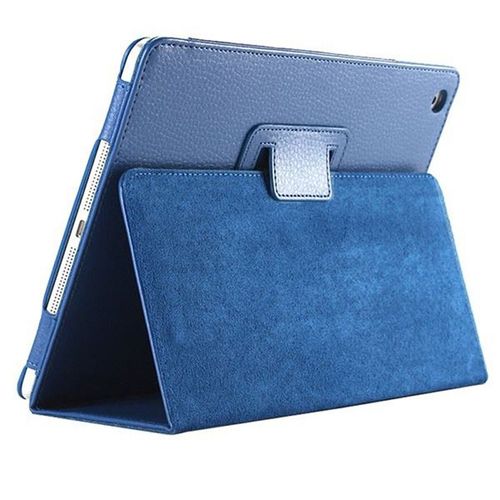 Étui Portefeuille Mince Litchi En Cuir Pu Étui De Protection Aimant Peau De Sommeil Intelligente Funda Capa Pour Apple Ipad Mini 1 2 3 7.9 "Coque De Tablette Dark Blue