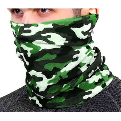 Masque, Tour De Cou - Camouflage Camo - Tube Élastique 50 X 25 - 100% Dacron - Taille Unique (Ghost Army Skull Soldier Protection) Snowboard, Ski, Moto, Vélo, Roller, Skate, Paintball, Airsoft, Ops...