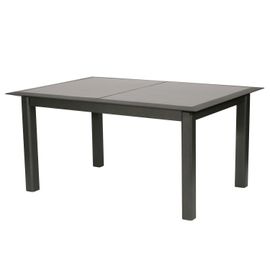 Table De Jardin Extensible 10 Personnes Allure - L. 160/254 Cm - Gris Rayé Et Graphite