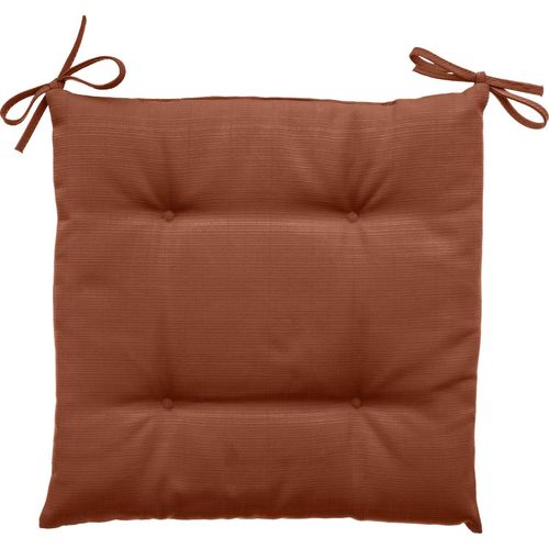 Galette De Chaise D'extérieur Korai - 40 X 40 Cm - Marron Terracotta
