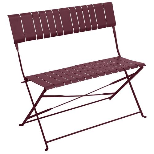 Banc De Jardin Pliable Nasca - L. 90 X H. 86 Cm - Bordeaux