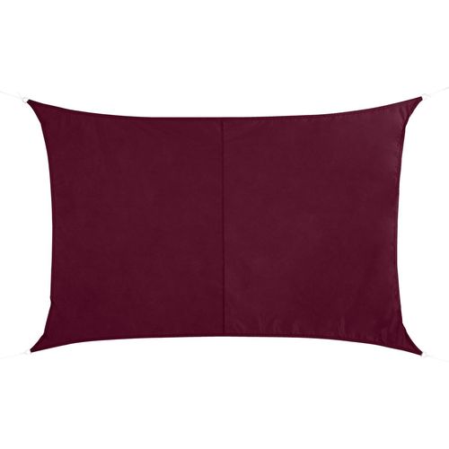 Voile D'ombrage Rectangulaire Curacao - 3 X 4 M - Bordeaux