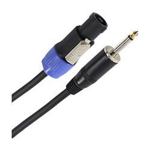 Câble HP 2 x 1.5mm² Jack Mâle - Speakon Mâle 6m Easy