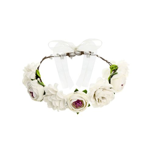 Couronne De Fleurs Blanches 17 Cm