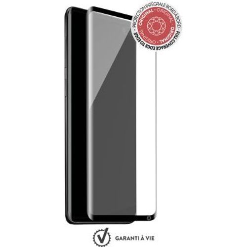 Protège-Écran En Verre Organique Force Glass Contour Noir Pour Samsung Galaxy S10 5g G977 Avec Kit De Pose Exclusif