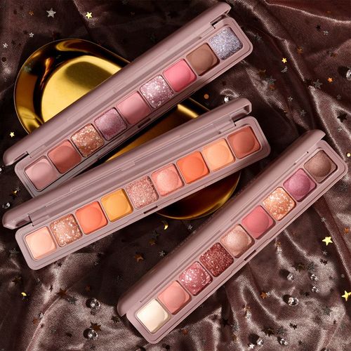 Ages 9 Couleurs Paillettes Galaxie Fard À Paupières Purée De Pommes De Terre Mat Smoky Maquillage Palette Scintillant Pigment Ombre À Paupières Brillant Diamant Ombre Kit 
