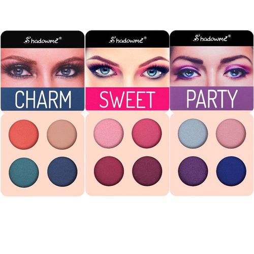 Ages 4 Couleurs Mat Ombre À Paupières Palette Poudre Nue Lisse Miroitant Pigments Cosmétiques Paillettes Fard À Paupières Palette Maquillage Pour Les Yeux Tslm1 