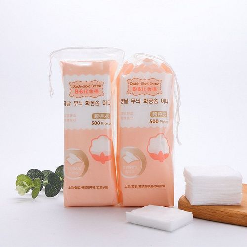 Ages Nouveau 500 Pièces/Sac Coréen Visage Bio Coton Tampons Nettoyage Du Visage Vernis À Ongles Dissolvant Cosmétique Tissu Maquillage Soins De La Peau Outils 