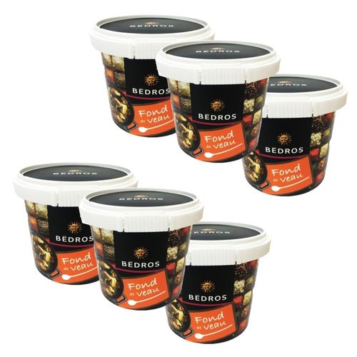 Lot 6x Fond De Veau En Poudre - Bedros - Pot 110g