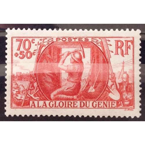 A La Gloire Du Génie Militaire 70c+50c (Superbe N° 423) Neuf* - Cote 7,00 - France Année 1939 - N28764