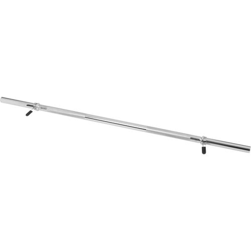 Gorilla Sports - Barre Longue De 120 Cm Avec Stop Disques À Ressort