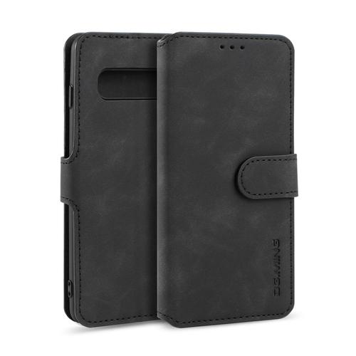 Etui Housse Coque Samsung Galaxy S10 128 Go Double Sim Antichoc Pu Cuir Portefeuille Avec Support Etui Housse Pour Samsung Galaxy S10 Noble Noir