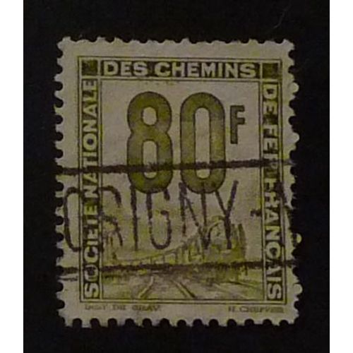 France Colis Postal Oblitéré Y Et T N° 19 De 1944-47 Cote 2.00